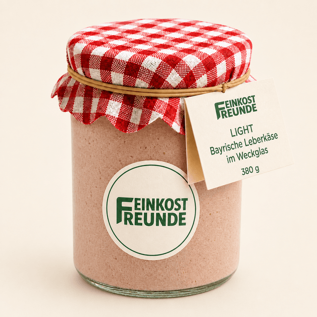 LIGHT Bayerischer Leberkäse, 380 g im Weckglas